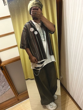 「アイテム（ニットキャップ/ビーニー）」を使った、515151kazuさん（メンズ・171cm・20代）の夏コーディネート