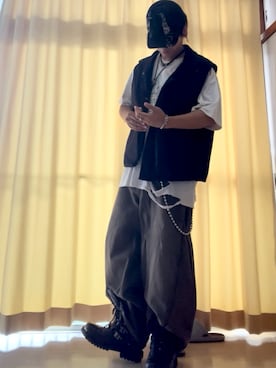 「アイテム（帽子）」を使った、515151kazuさん（メンズ・171cm・20代）の秋コーディネート