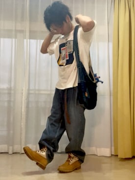「アイテム（トートバッグ）」を使った、515151kazuさん（メンズ・171cm・20代）の秋コーディネート