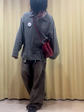 「アイテム（スウェット）」を使った、515151kazuさん（メンズ・171cm）の秋コーディネート