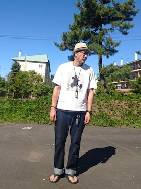 「アイテム（シューズ）」を使った、cocostmilitaryさん（メンズ・186cm・40代）の夏コーディネート