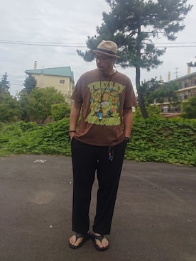 「アイテム（帽子）」を使った、cocostmilitaryさん（メンズ・186cm・40代）の夏コーディネート