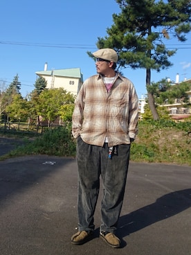 「アイテム（パンツ）」を使った、cocostmilitaryさん（メンズ・186cm）の秋コーディネート