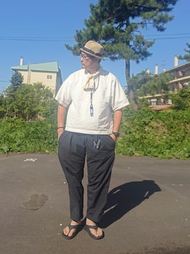 「アイテム（帽子）」を使った、cocostmilitaryさん（メンズ・186cm・40代）の秋コーディネート