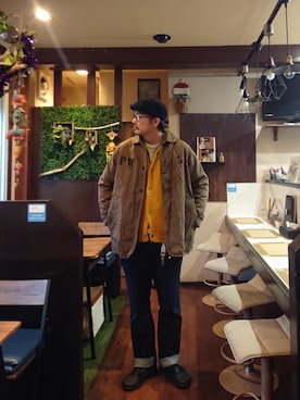 「アイテム（カバーオール）」を使った、cocostmilitaryさん（メンズ・186cm）の秋コーディネート