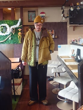 「アイテム（その他アウター）」を使った、cocostmilitaryさん（メンズ・186cm・40代）の秋コーディネート