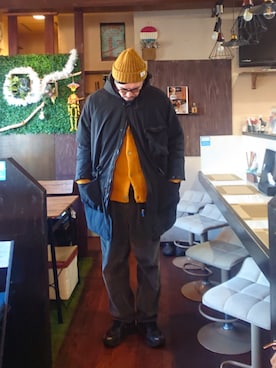 「アイテム（パンツ）」を使った、cocostmilitaryさん（メンズ・186cm）の秋コーディネート