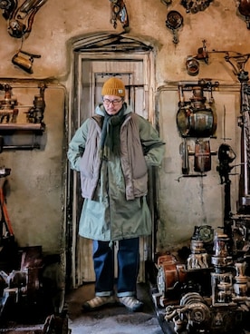 「HIGHLAND 2000（ハイランドトゥーサウザンド）のアイテム」を使った、cocostmilitaryさん（メンズ・186cm）の冬コーディネート