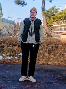 「HIGHLAND 2000（ハイランドトゥーサウザンド）のアイテム」を使った、cocostmilitaryさん（メンズ・186cm）の冬コーディネート