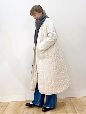 「アイテム（ナイロンジャケット）」を使った、maiさん（レディース・162cm）の冬コーディネート