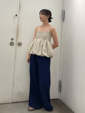 「SMELLY（スメリー）のアイテム（ピアス（両耳用））」を使った、maiさん（レディース・163cm）の秋コーディネート