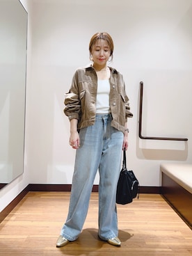 「アイテム（その他アウター）」を使った、fujimonさん（レディース・159cm）の秋コーディネート