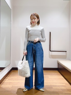 「イエベ春」｜fujimonさん（レディース・159cm）の秋コーディネート