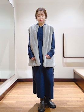 fujimonさん（レディース・159cm）の冬コーディネート