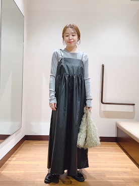 「アイテム（ワンピース/ドレス）」を使った、fujimonさん（レディース・159cm・30代）の秋コーディネート