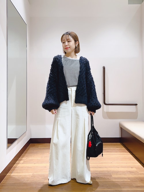 ■美品・未使用■センソユニコ慈雨/羽織.カーディガン.ボレロ/ウールポリエステル セール】ウールミックスボリュームカーディガン（カーディガン/ボレロ