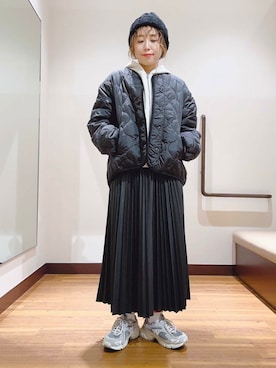 「ITEMS URBANRESEARCH（アイテムズ アーバンリサーチ）のアイテム（帽子）」を使った、fujimonさん（レディース・159cm）の秋コーディネート