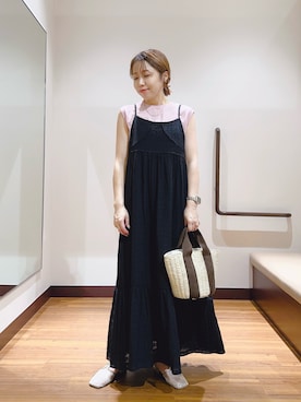 「アイテム（ワンピース/ドレス）」を使った、fujimonさん（レディース・159cm・30代）の夏コーディネート