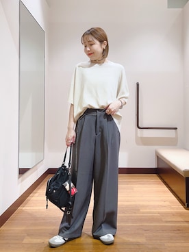 「ITEMS URBANRESEARCH（アイテムズ アーバンリサーチ）のアイテム」を使った、fujimonさん（レディース・159cm）の春コーディネート
