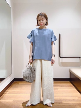 「F by ROSSO（エフバイロッソ）のアイテム」を使った、fujimonさん（レディース・159cm）の夏コーディネート