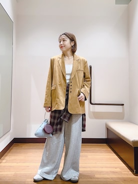 「秋のシャツ着こなし術」｜fujimonさん（レディース・159cm）の秋コーディネート