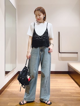 「ITEMS URBANRESEARCH（アイテムズ アーバンリサーチ）のアイテム」を使った、fujimonさん（レディース・159cm）の春コーディネート