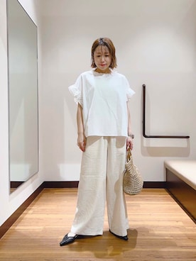「イエベ」｜fujimonさん（レディース・159cm）の夏コーディネート