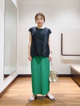 「イエベ」｜fujimonさん（レディース・159cm）の夏コーディネート