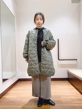 「黒ニット」｜fujimonさん（レディース・159cm）の秋コーディネート