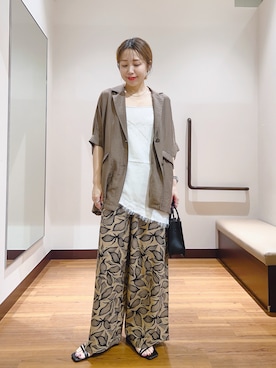 「KBF（ケイビーエフ）のアイテム（バッグ）」を使った、fujimonさん（レディース・159cm）の夏コーディネート