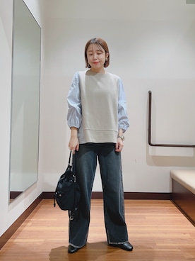 「アイテム（ハンドバッグ）」を使った、fujimonさん（レディース・159cm・30代）の秋コーディネート