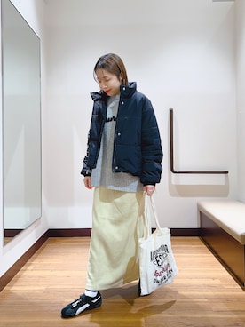 「アイテム（ジャケット/アウター）」を使った、fujimonさん（レディース・159cm・30代）の秋コーディネート