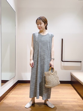 「アイテム（ワンピース）」を使った、fujimonさん（レディース・159cm・30代）の夏コーディネート
