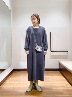 「アイテム（ワンピース）」を使った、fujimonさん（レディース・159cm・30代）の秋コーディネート