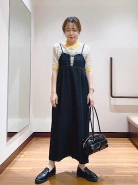 「アイテム（ニット/セーター）」を使った、fujimonさん（レディース・159cm・30代）の夏コーディネート