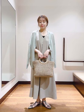 「アイテム（ワンピース/ドレス）」を使った、fujimonさん（レディース・159cm）の夏コーディネート