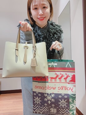 「アイテム（トートバッグ）」を使った、fujimonさん（レディース・159cm・30代）の冬コーディネート