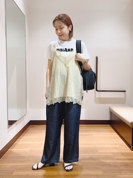 「ITEMS URBANRESEARCH（アイテムズ アーバンリサーチ）のアイテム」を使った、fujimonさん（レディース・159cm）の春コーディネート