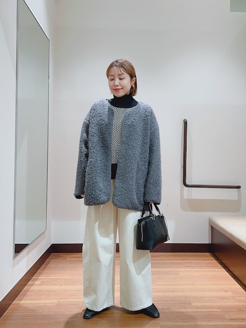 セール】『洗濯可/毛玉防止』ハイネックワイドニット（ニット/セーター