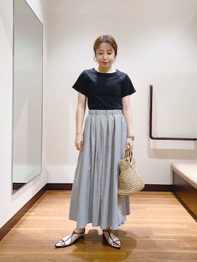 fujimonさん（レディース・159cm）の夏コーディネート