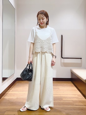 「ITEMS URBANRESEARCH（アイテムズ アーバンリサーチ）のアイテム」を使った、fujimonさん（レディース・159cm）の春コーディネート