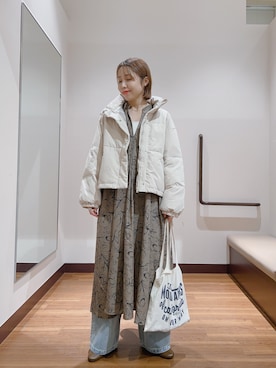 「アイテム（ワンピース/ドレス）」を使った、fujimonさん（レディース・159cm・30代）の秋コーディネート