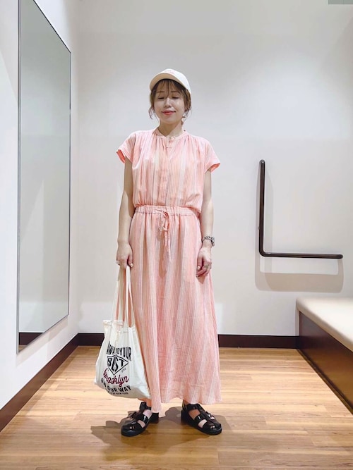 セール】マルチストライプセットアップライクワンピース（ワンピース