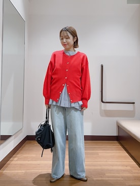 「ITEMS URBANRESEARCH（アイテムズ アーバンリサーチ）のアイテム（シャツ/ブラウス）」を使った、fujimonさん（レディース・159cm）の秋コーディネート