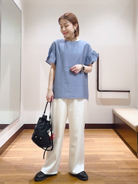 「ITEMS URBANRESEARCH（アイテムズ アーバンリサーチ）のアイテム」を使った、fujimonさん（レディース・159cm）の春コーディネート