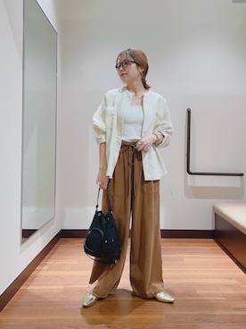 「アイテム（ハンドバッグ）」を使った、fujimonさん（レディース・159cm・30代）の秋コーディネート