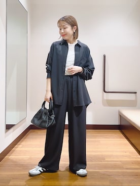 「ITEMS URBANRESEARCH（アイテムズ アーバンリサーチ）のアイテム（セットアップ）」を使った、fujimonさん（レディース・159cm）の春コーディネート