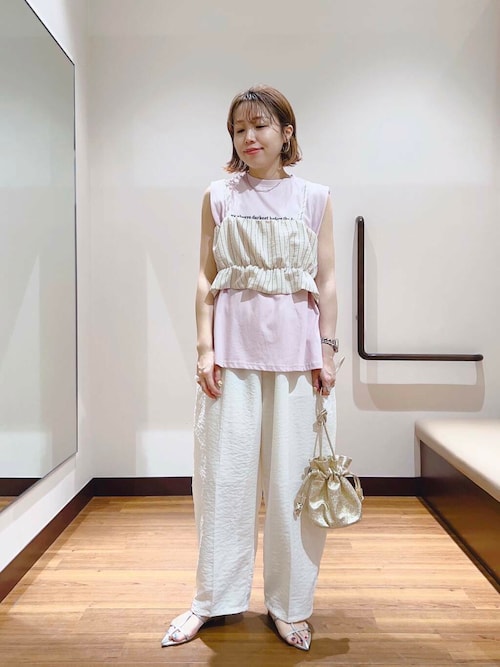 セール】ストライプシャーリングビスチェ（その他トップス）｜ITEMS