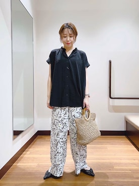「イエベ」｜fujimonさん（レディース・159cm）の夏コーディネート
