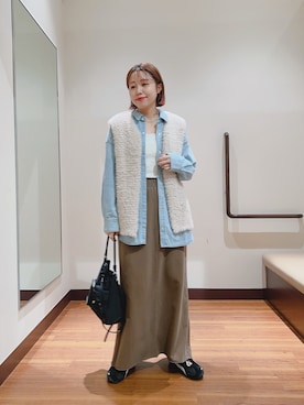 「アイテム（ハンドバッグ）」を使った、fujimonさん（レディース・159cm・30代）の秋コーディネート